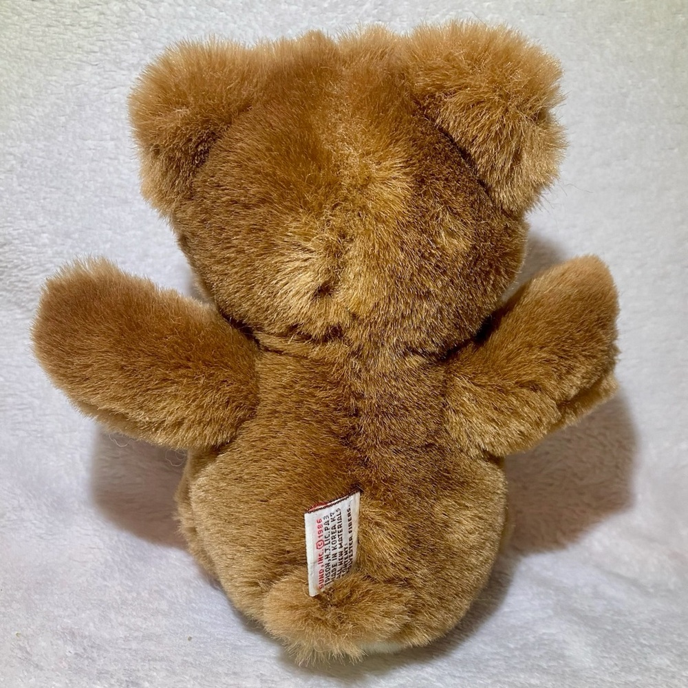 Vintage 1986 Gund Mini Teddy‎ Bear Brown with White Belly Plush 7" - Picture 5 of 6